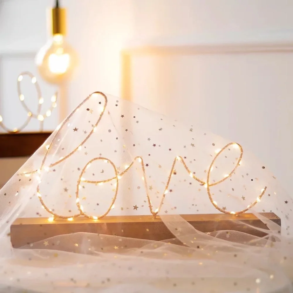 Love Led Light Night Stand Decor Wedding Table Decor